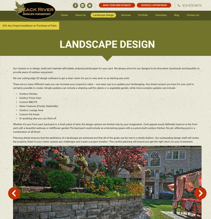 Black River Landscape Management – Landscape Design
