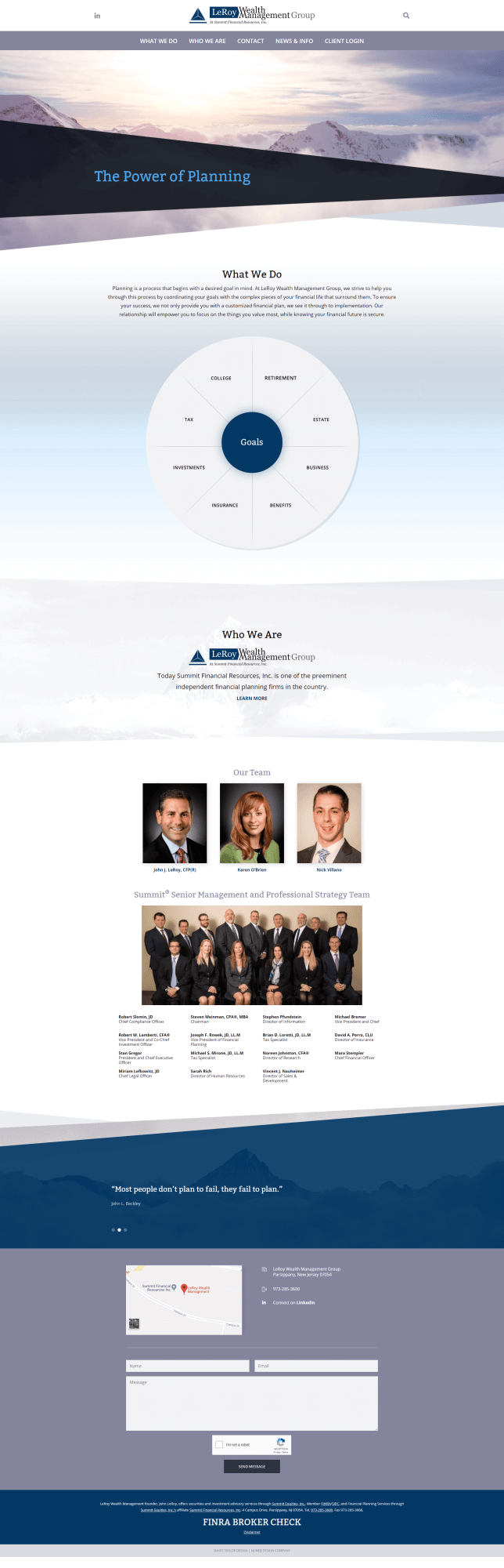 LeRoy Wealth Management – Homepage