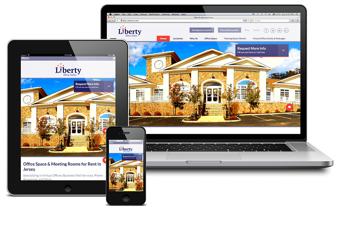 Liberty Office Suites – Responsive View