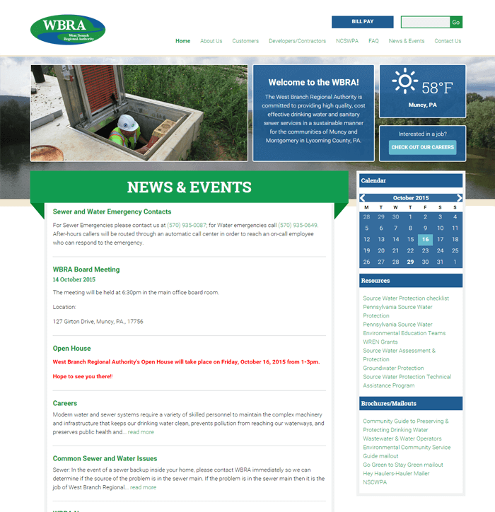 West Branch Regional Authority – Homepage